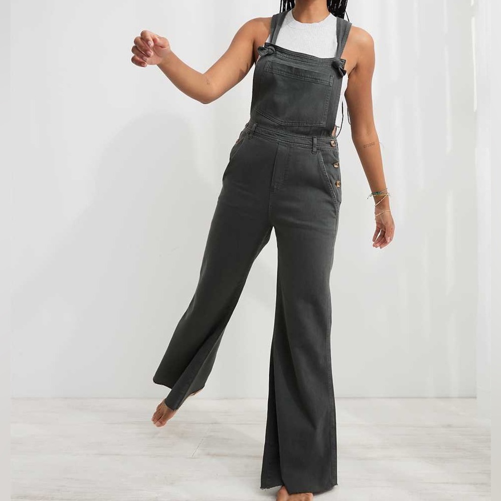 Aerie wide leg overalls